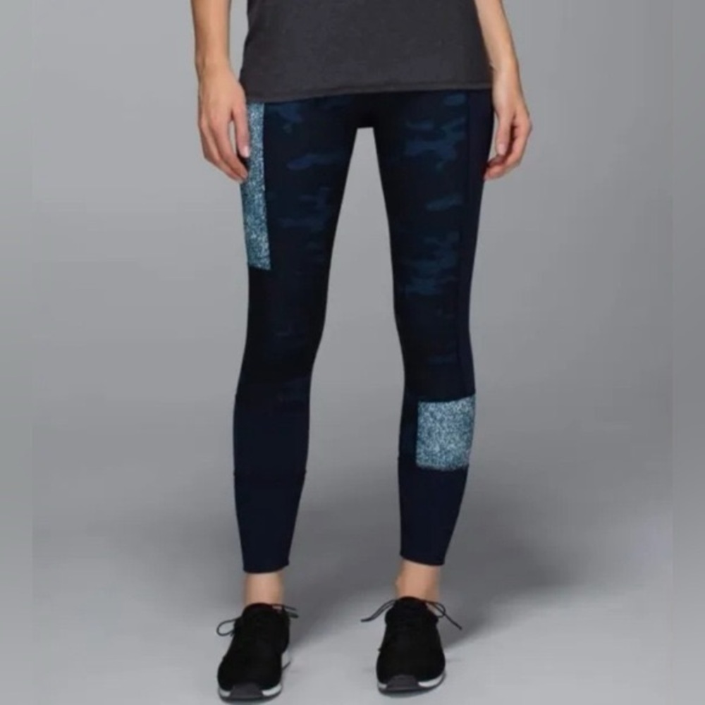 Lululemon Wunder Under Sashiko Patch Camo Leggings